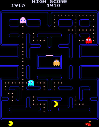 Jogue Pac-Man clássico jogo de arcade, um jogo de Pacman